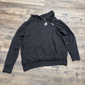 Peloton Athletic Sweatshirt Pullover Size Zipper Women's Size Medium Black